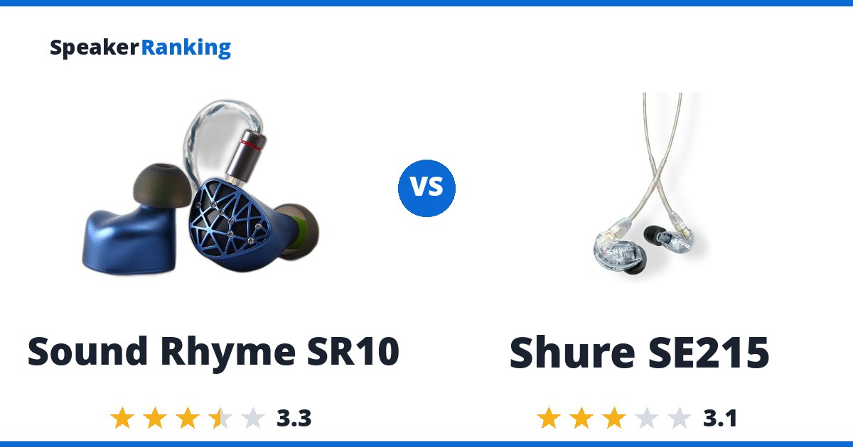 Sound Rhyme SR10 vs Shure SE215