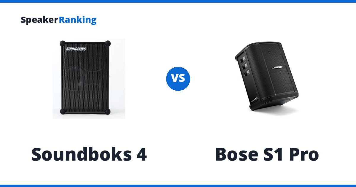 Soundboks 4 vs Bose S1 Pro