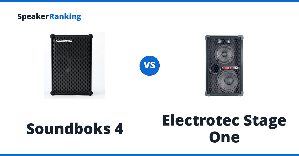 Soundboks 4 vs Electrotec Stage One