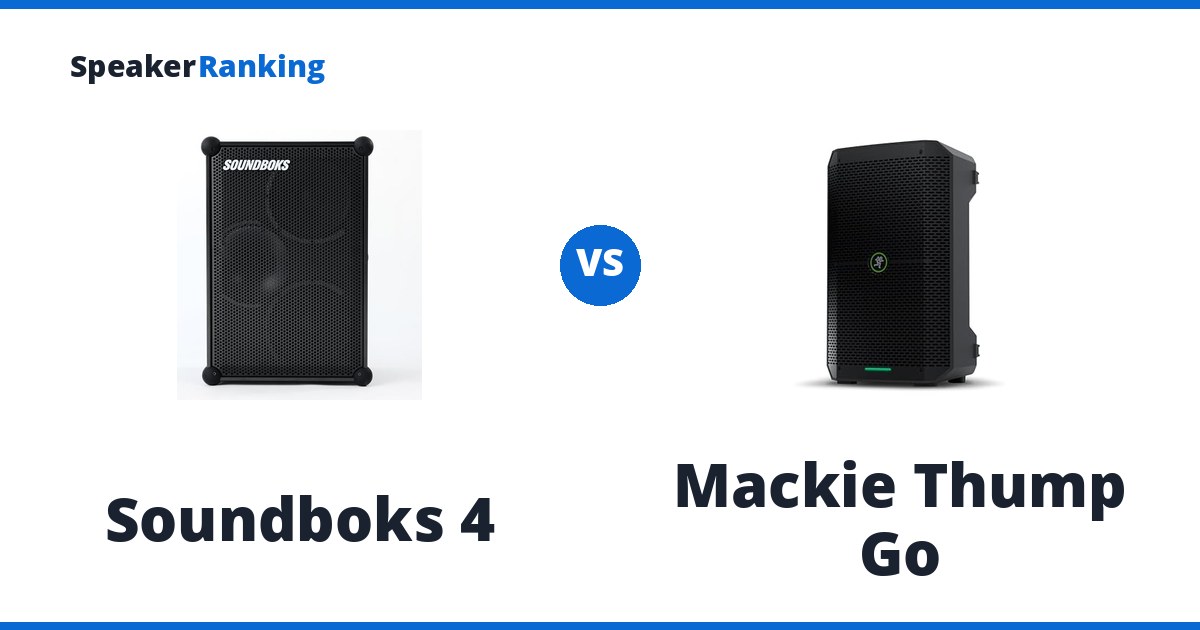 Soundboks 4 vs Mackie Thump Go