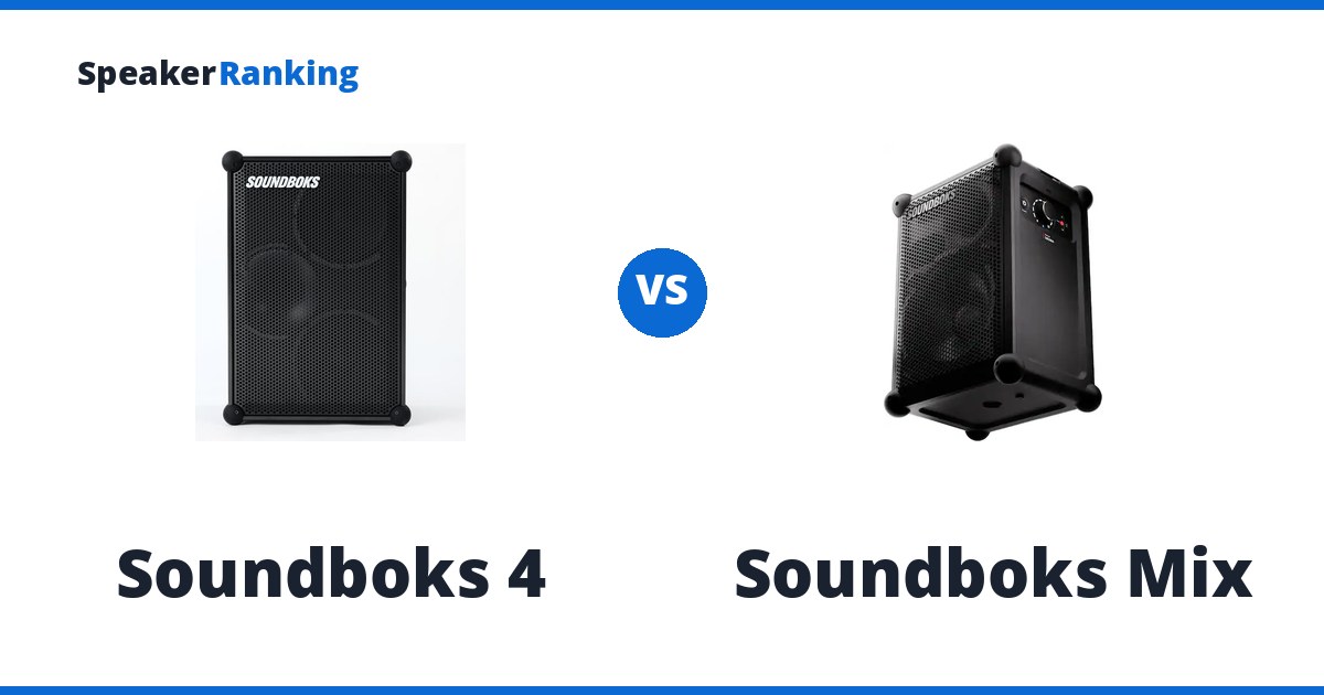 Soundboks 4 vs Soundboks Mix