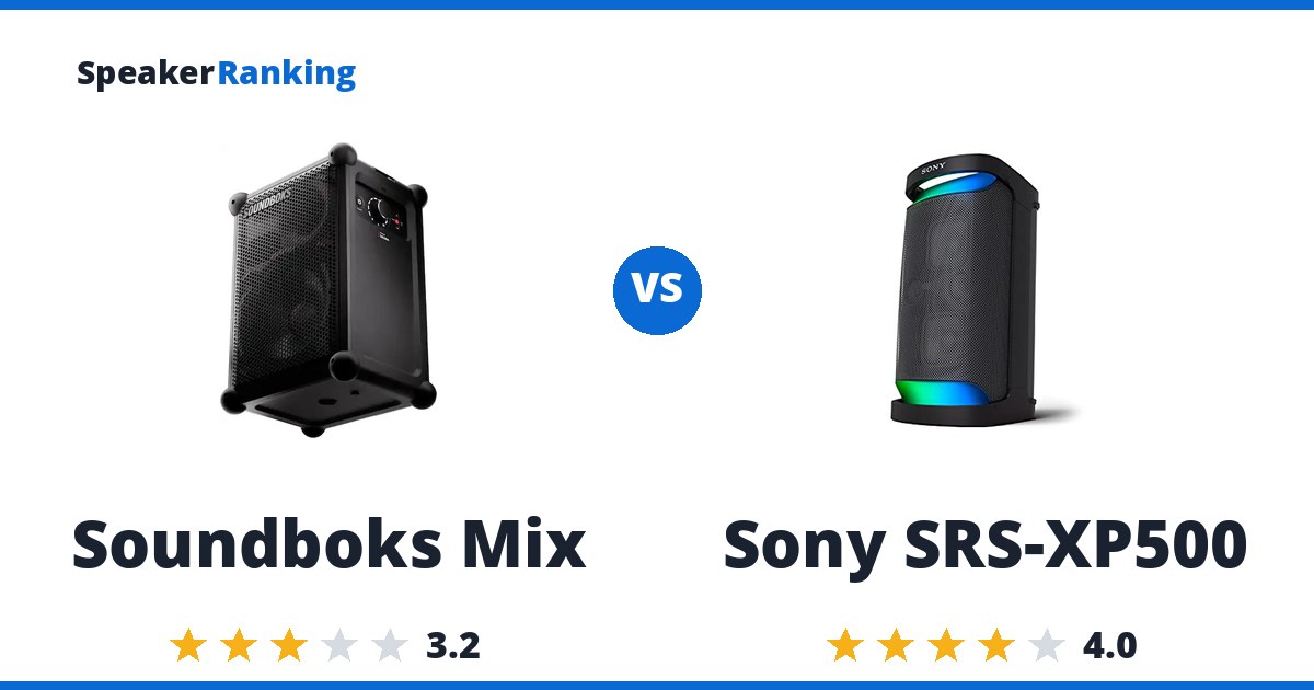 Soundboks Mix vs Sony SRS-XP500