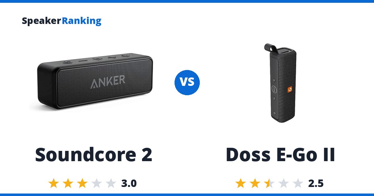 Soundcore 2 vs Doss E-Go II