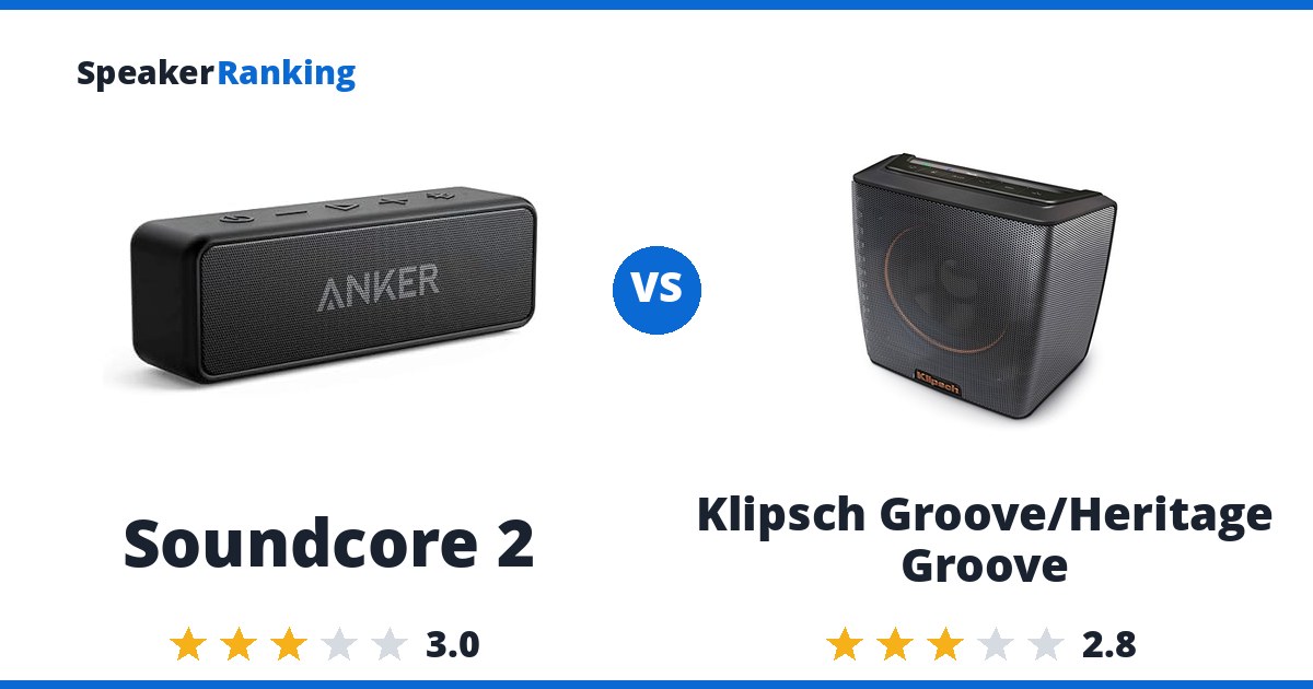 Soundcore 2 vs Klipsch Groove/Heritage Groove