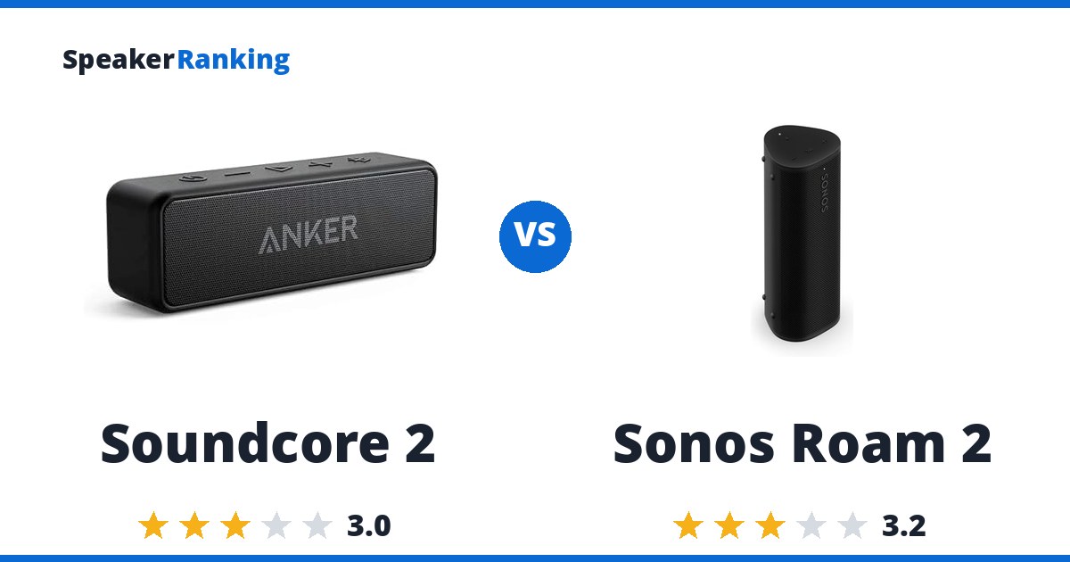 Soundcore 2 vs Sonos Roam 2