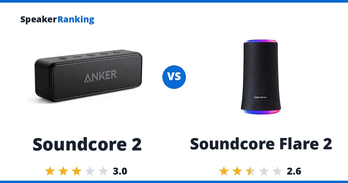 Soundcore 2 vs Soundcore Flare 2