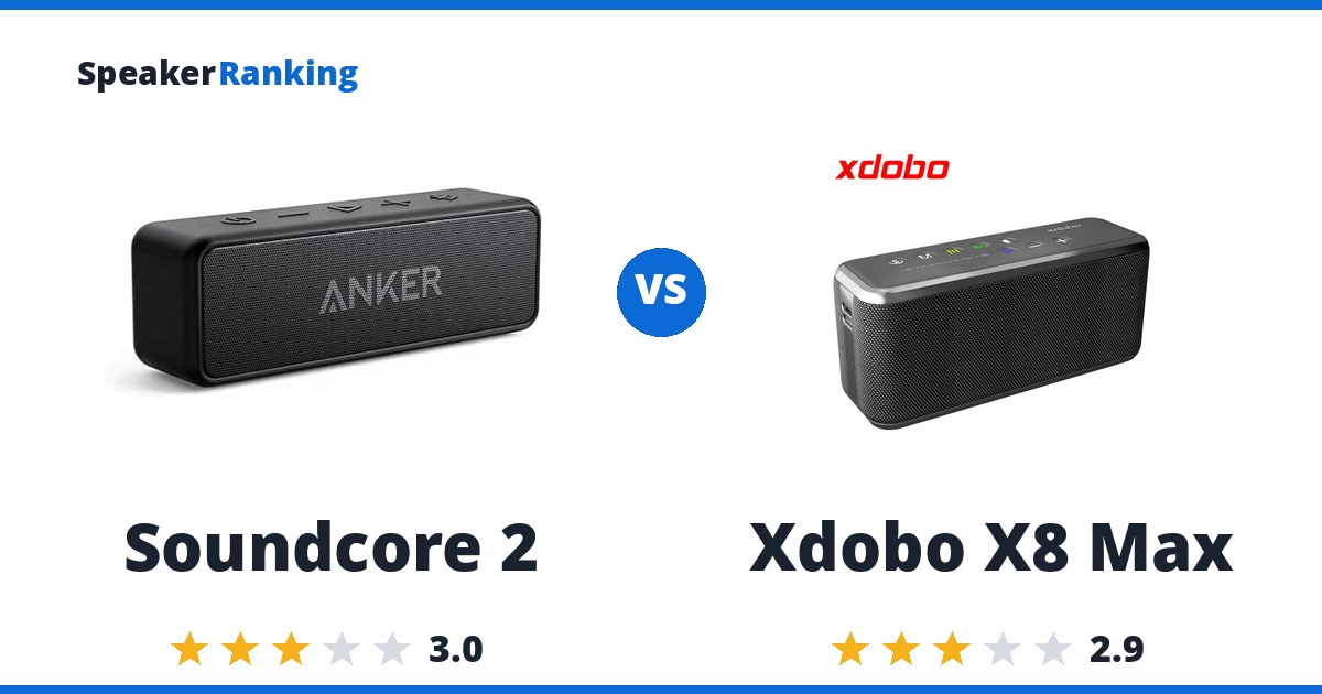 Soundcore 2 vs Xdobo X8 Max