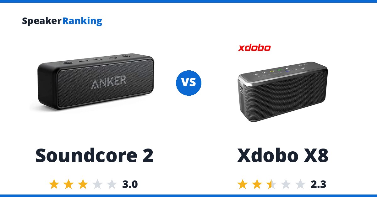 Soundcore 2 vs Xdobo X8