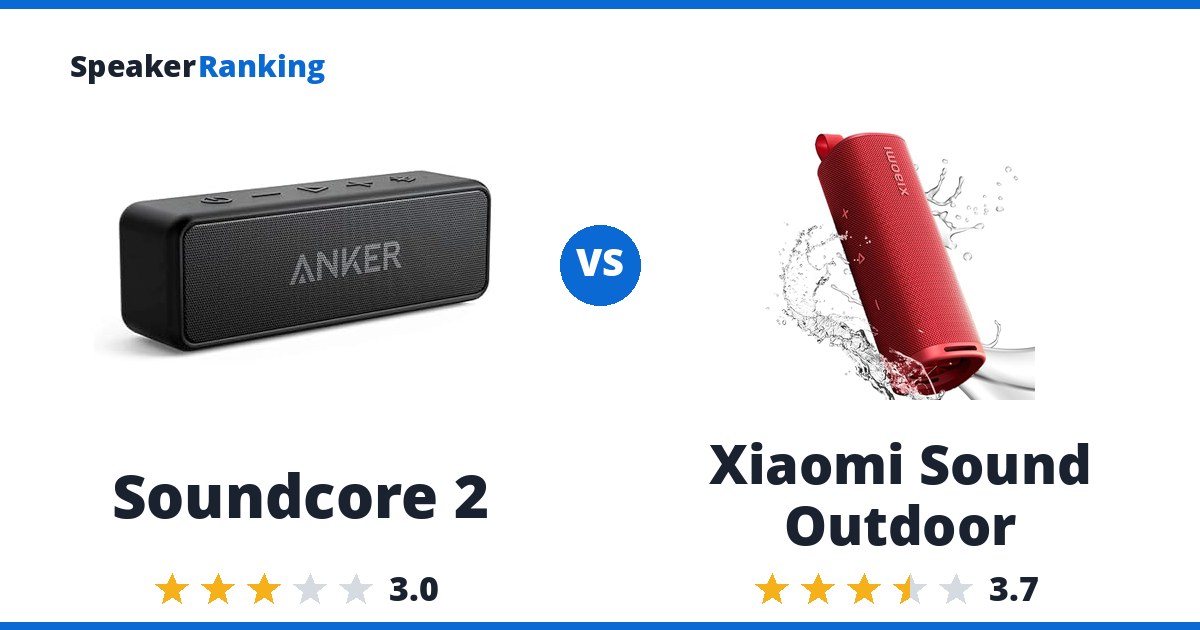 Soundcore 2 vs Xiaomi Sound Outdoor