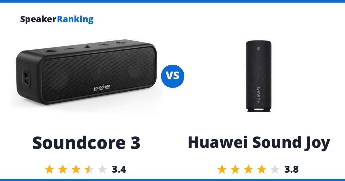 Soundcore 3 vs Huawei Sound Joy