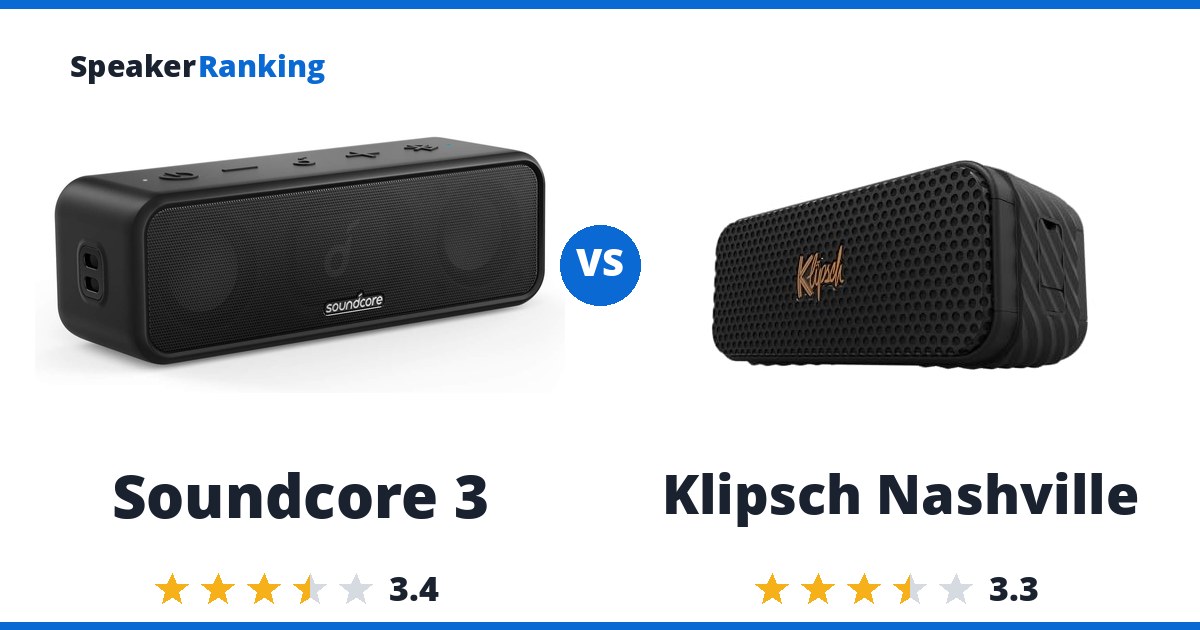 Soundcore 3 vs Klipsch Nashville