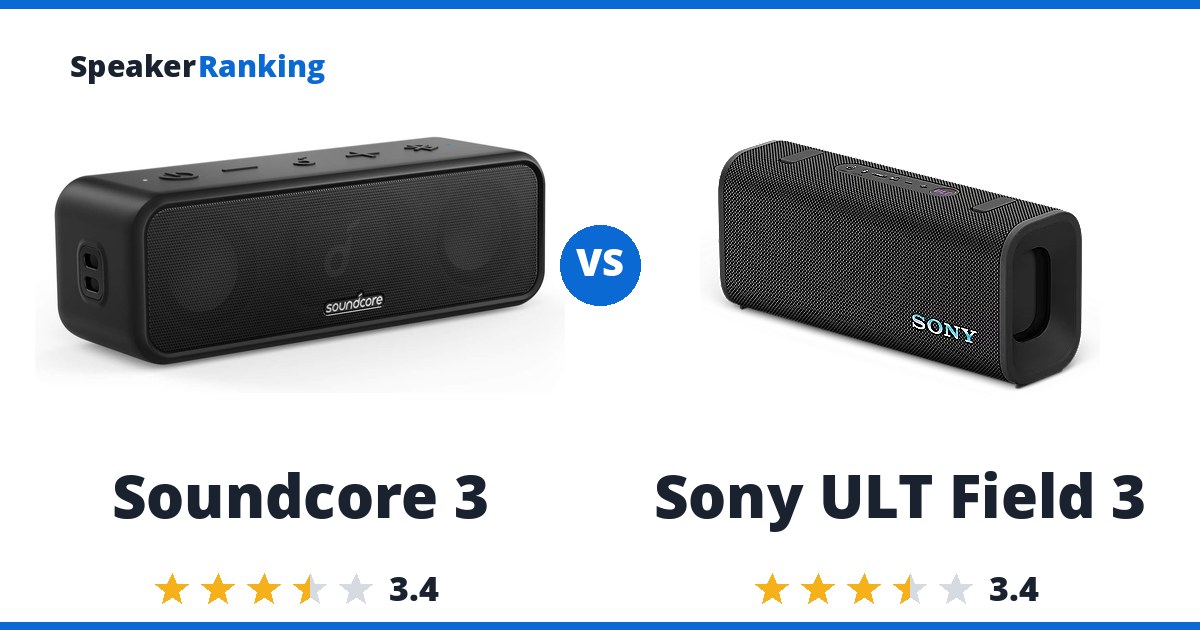 Soundcore 3 vs Sony ULT Field 3