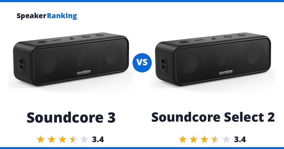 Soundcore 3 vs Soundcore Select 2