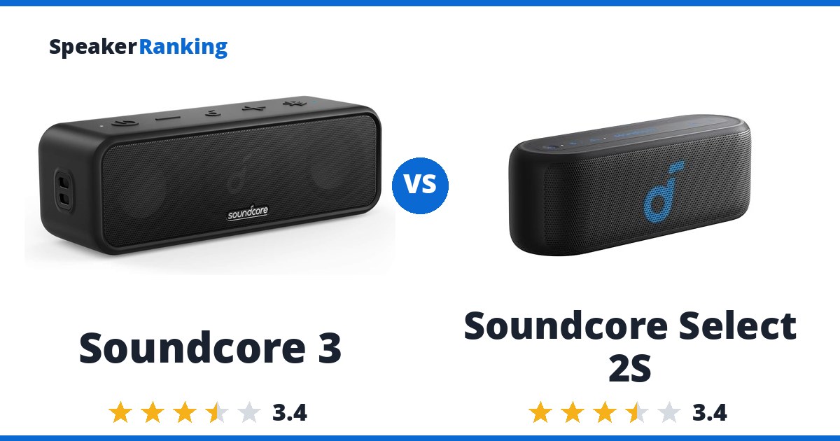 Soundcore 3 vs Soundcore Select 2S