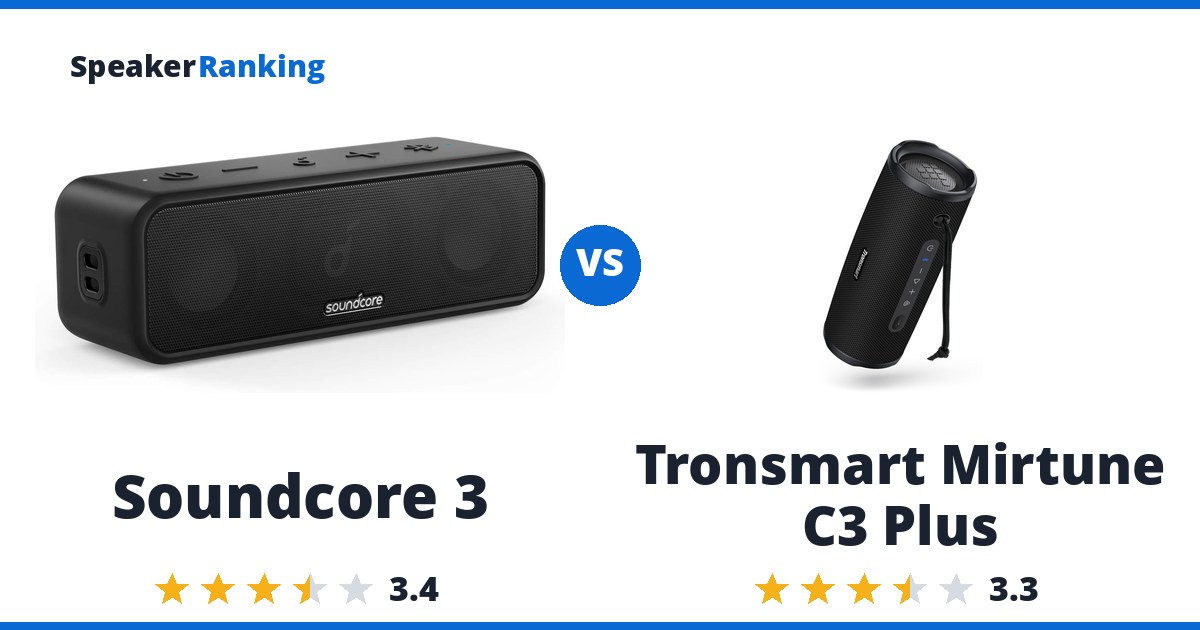 Soundcore 3 vs Tronsmart Mirtune C3 Plus