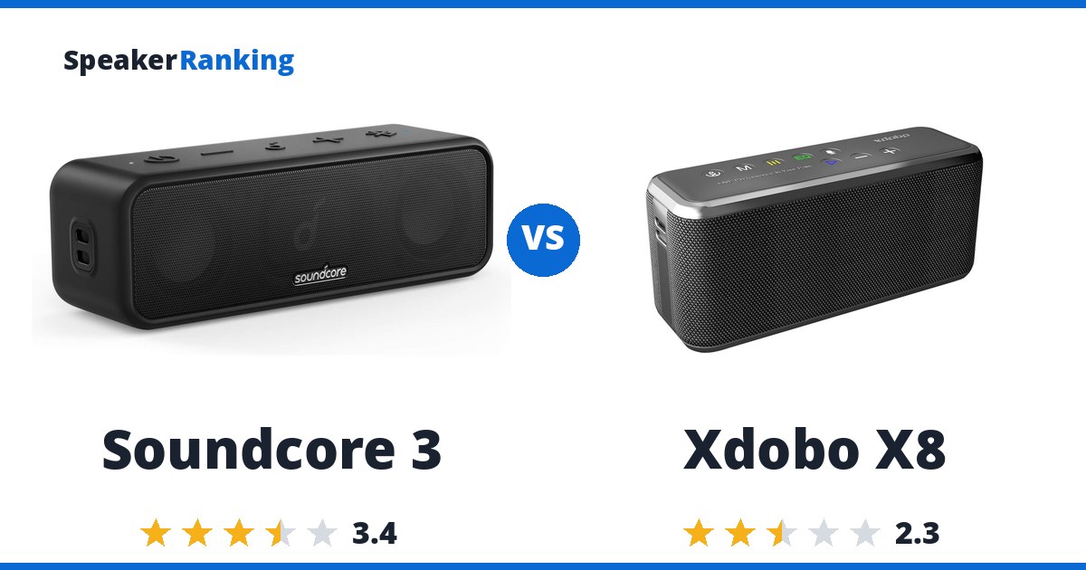 Soundcore 3 vs Xdobo X8