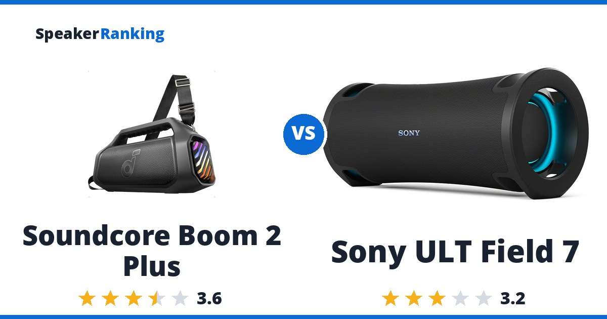 Soundcore Boom 2 Plus vs Sony ULT Field 7