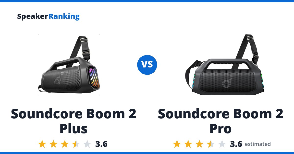 Soundcore Boom 2 Plus vs Soundcore Boom 2 Pro