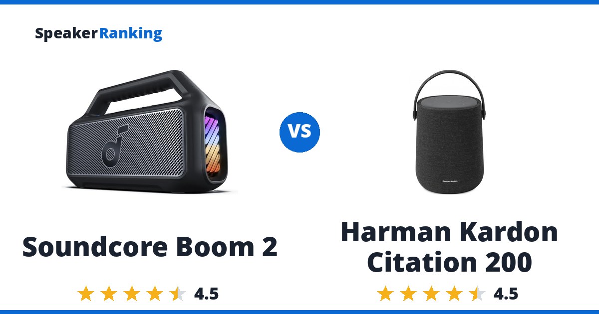 Soundcore Boom 2 vs Harman Kardon Citation 200