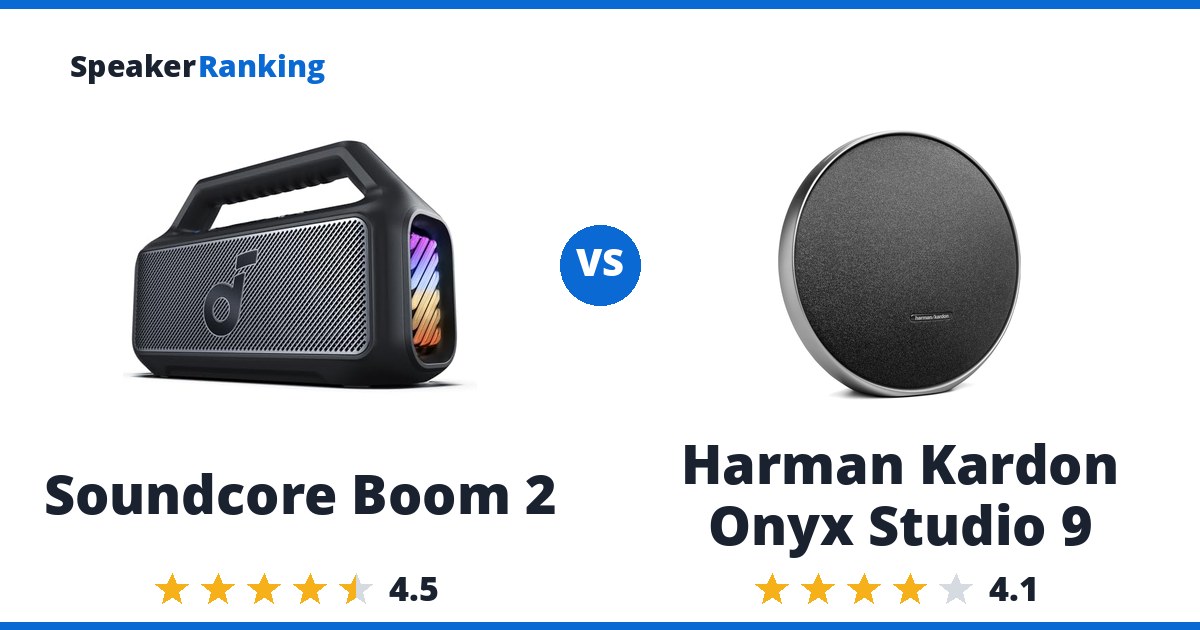 Soundcore Boom 2 vs Harman Kardon Onyx Studio 9