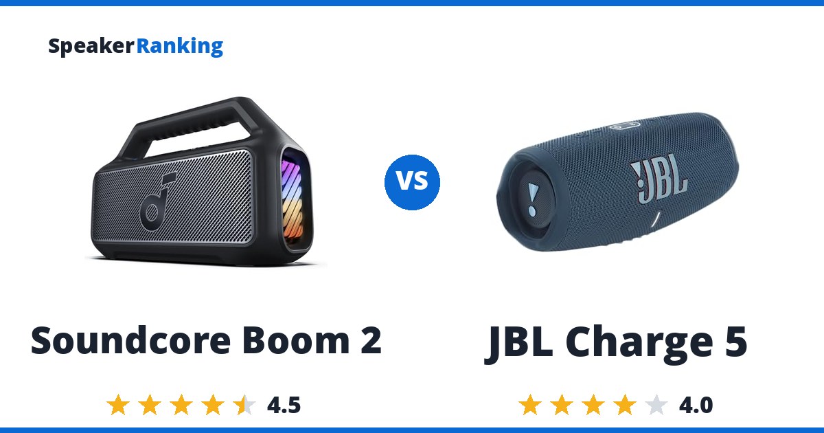 Soundcore Boom 2 vs JBL Charge 5
