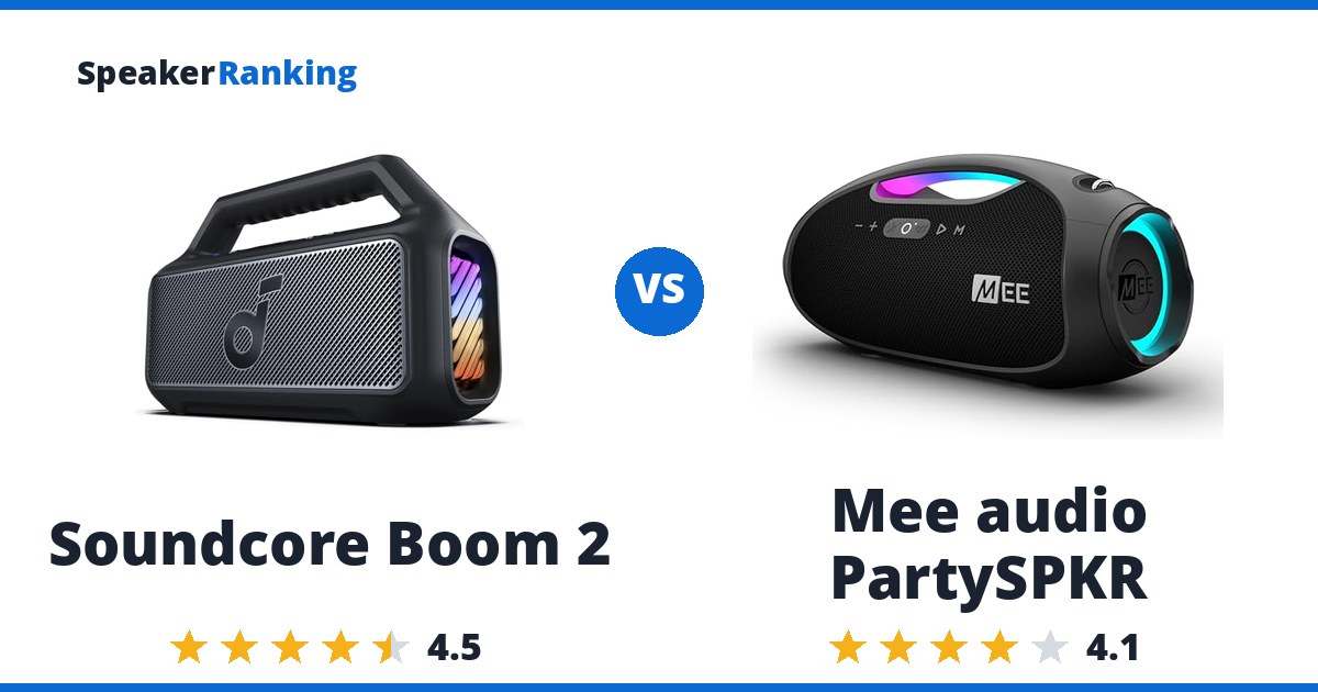 Soundcore Boom 2 vs Mee audio PartySPKR