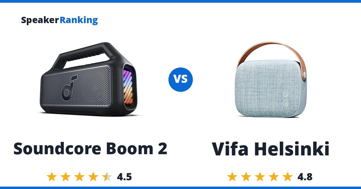 Soundcore Boom 2 vs Vifa Helsinki