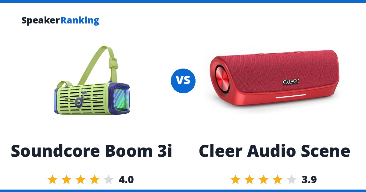 Soundcore Boom 3i vs Cleer Audio Scene