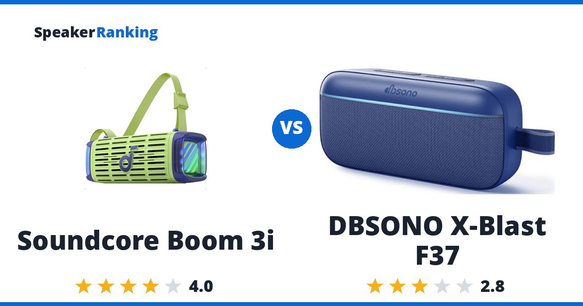 Soundcore Boom 3i vs DBSONO X-Blast F37
