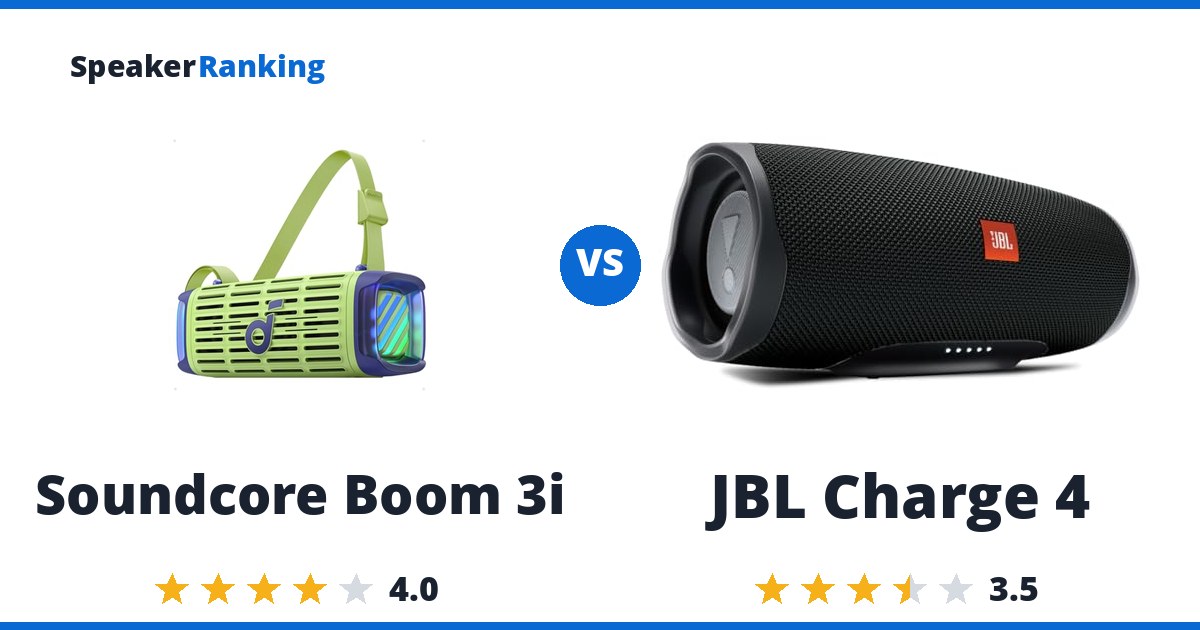 Soundcore Boom 3i vs JBL Charge 4