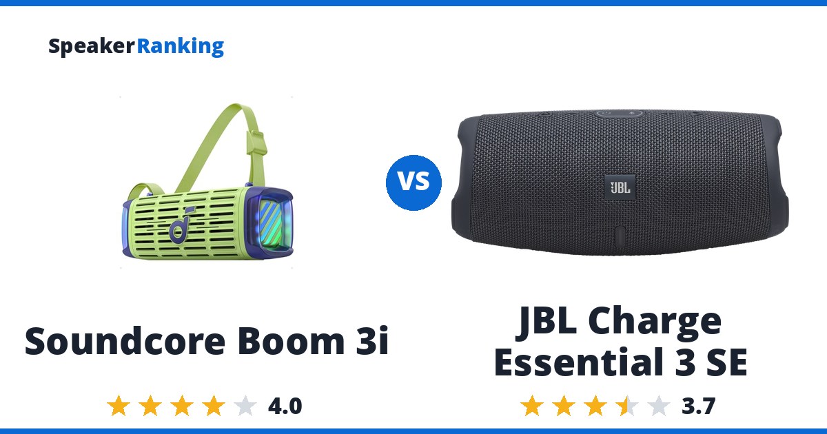 Soundcore Boom 3i vs JBL Charge Essential 3 SE