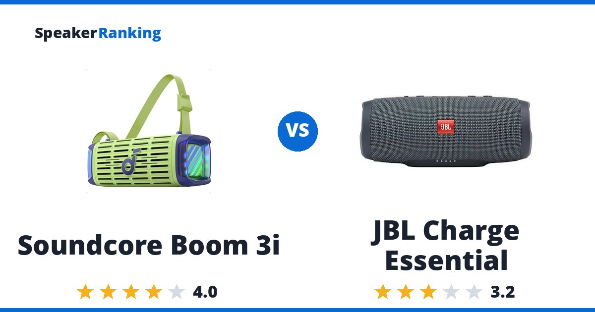 Soundcore Boom 3i vs JBL Charge Essential