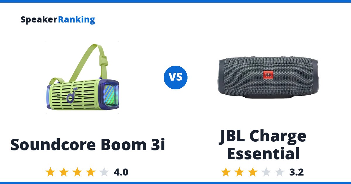 Soundcore Boom 3i vs JBL Charge Essential