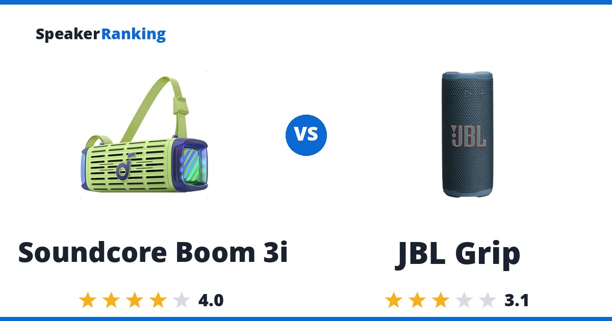 Soundcore Boom 3i vs JBL Grip