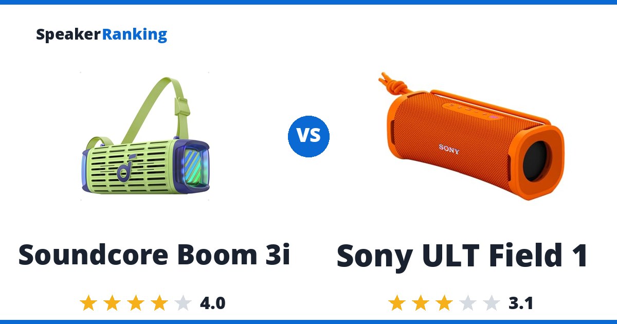 Soundcore Boom 3i vs Sony ULT Field 1