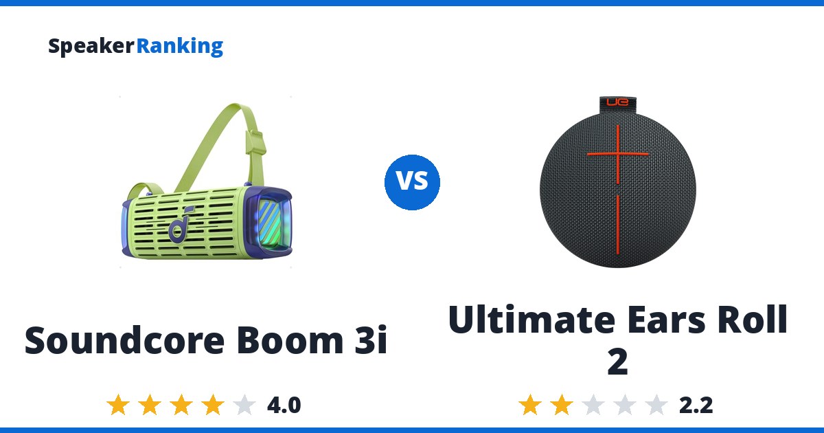 Soundcore Boom 3i vs Ultimate Ears Roll 2
