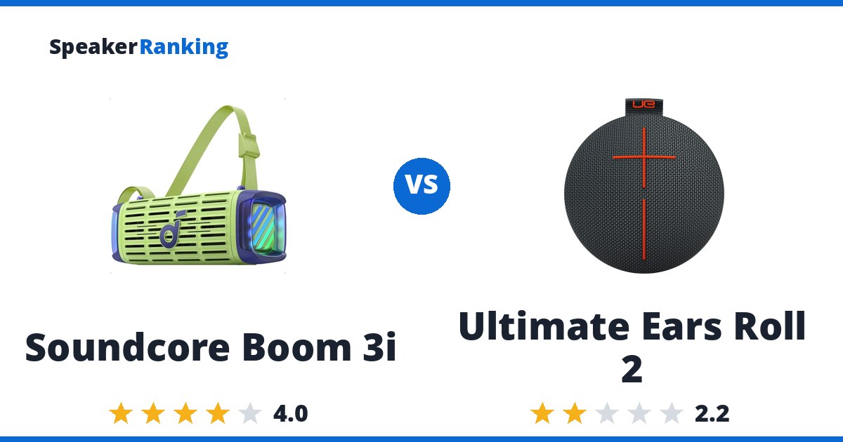 Soundcore Boom 3i vs Ultimate Ears Roll 2