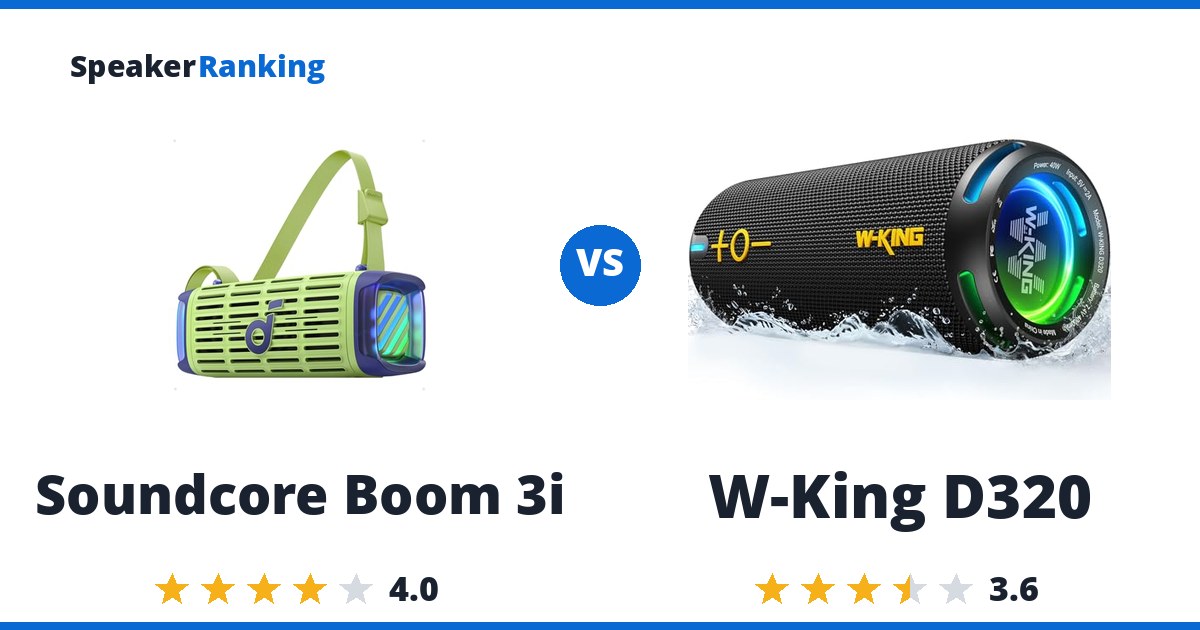 Soundcore Boom 3i vs W-King D320