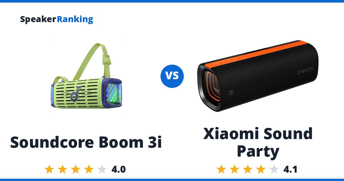 Soundcore Boom 3i vs Xiaomi Sound Party