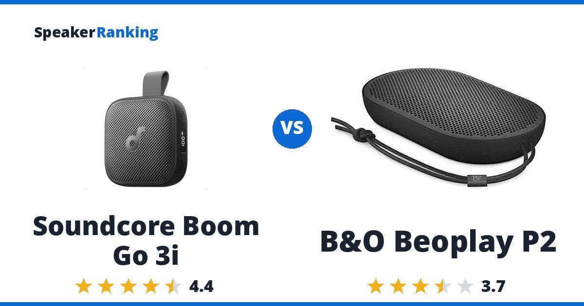 Soundcore Boom Go 3i vs B&O Beoplay P2