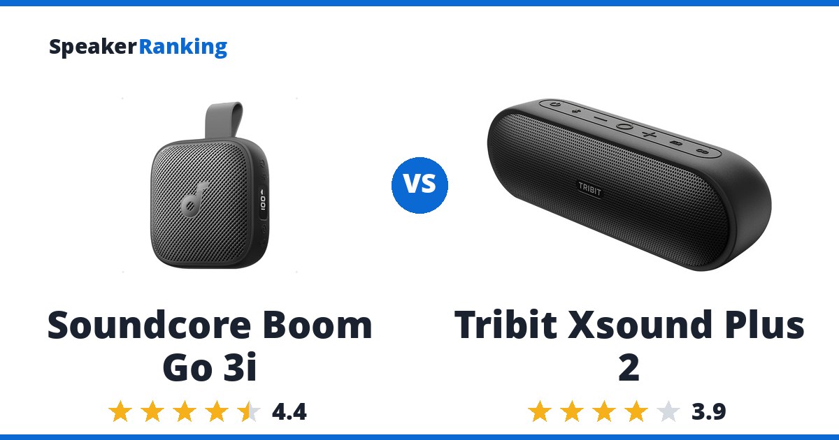 Soundcore Boom Go 3i vs Tribit Xsound Plus 2