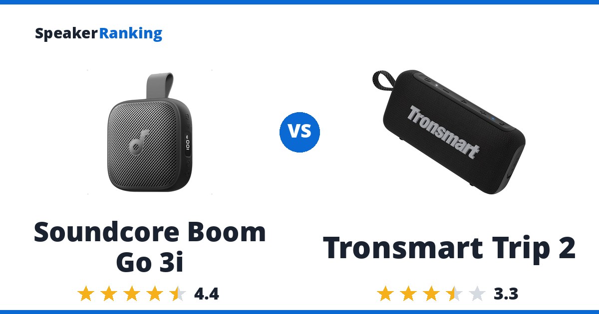 Soundcore Boom Go 3i vs Tronsmart Trip 2