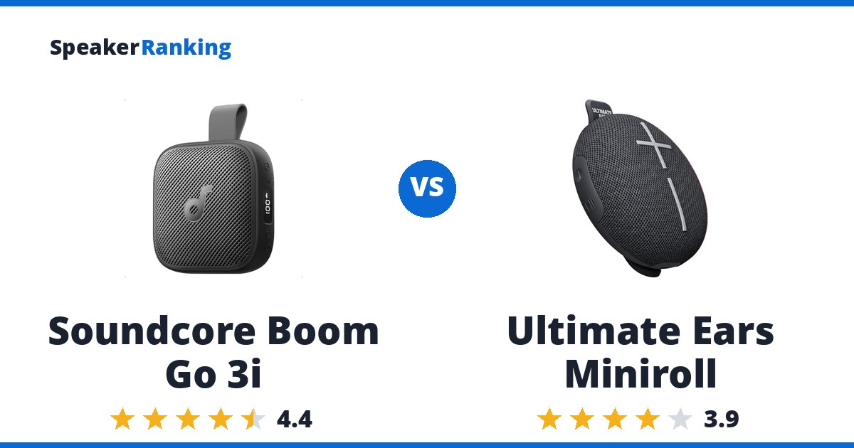 Soundcore Boom Go 3i vs Ultimate Ears Miniroll