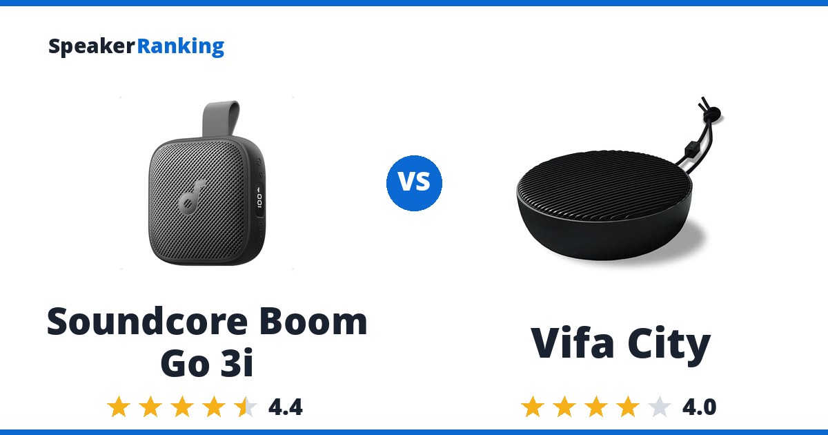 Soundcore Boom Go 3i vs Vifa City
