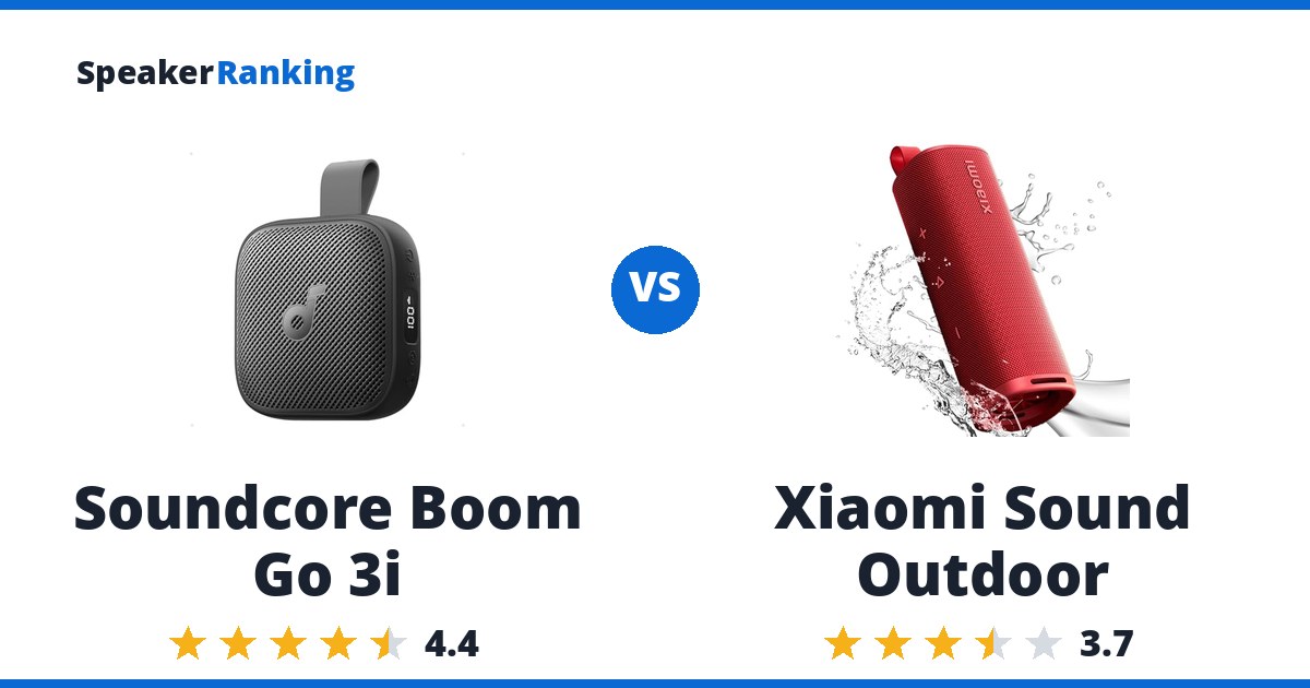 Soundcore Boom Go 3i vs Xiaomi Sound Outdoor
