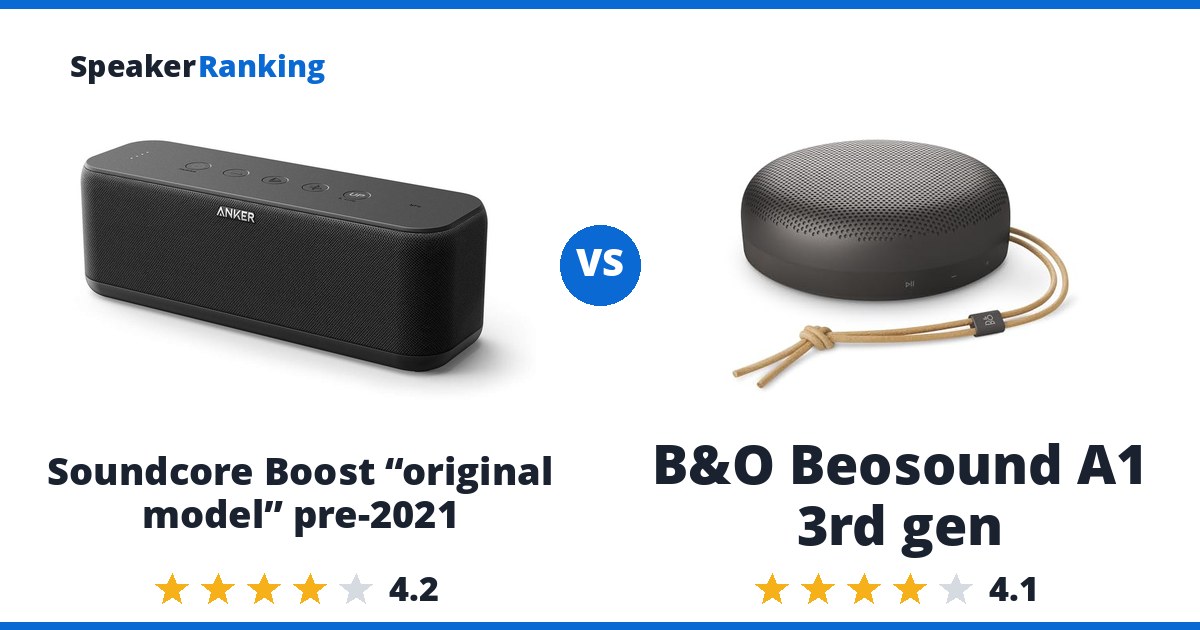 Soundcore Boost “original model” pre-2021 vs B&O Beosound A1 3rd gen