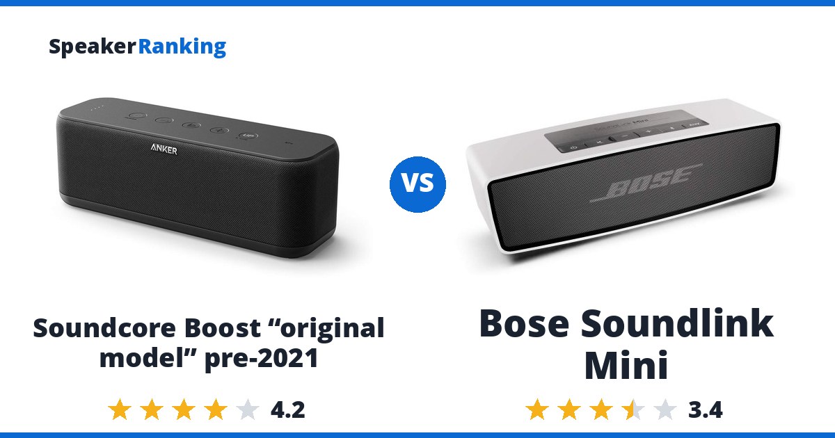 Soundcore Boost “original model” pre-2021 vs Bose Soundlink Mini