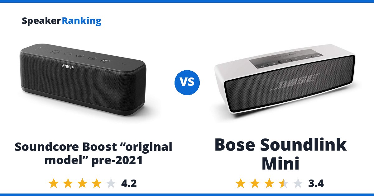Soundcore Boost “original model” pre-2021 vs Bose Soundlink Mini