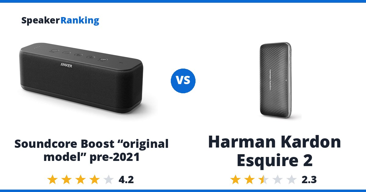 Soundcore Boost “original model” pre-2021 vs Harman Kardon Esquire 2