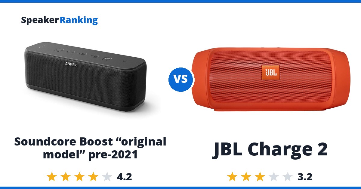 Soundcore Boost “original model” pre-2021 vs JBL Charge 2
